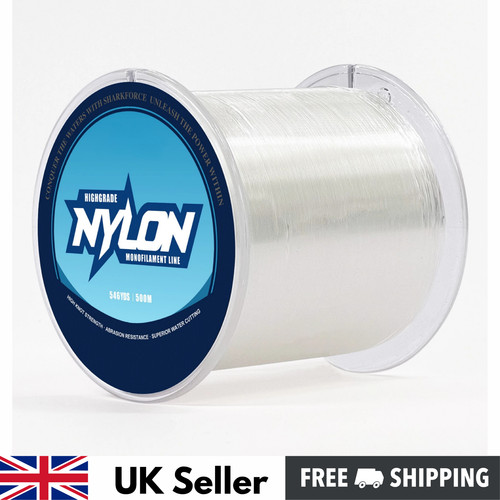 500m clear nylon - 500m,