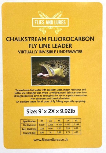 Chalkstream fluorocarbon 9 - "chalkstream",